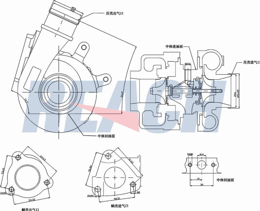 REACH 1.TI.12065 - Turbocompresseur, suralimentation cwaw.fr