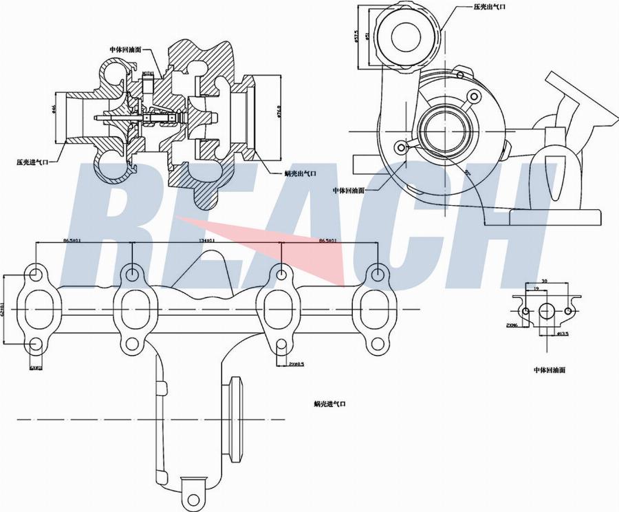 REACH 1.TI.12005 - Turbocompresseur, suralimentation cwaw.fr