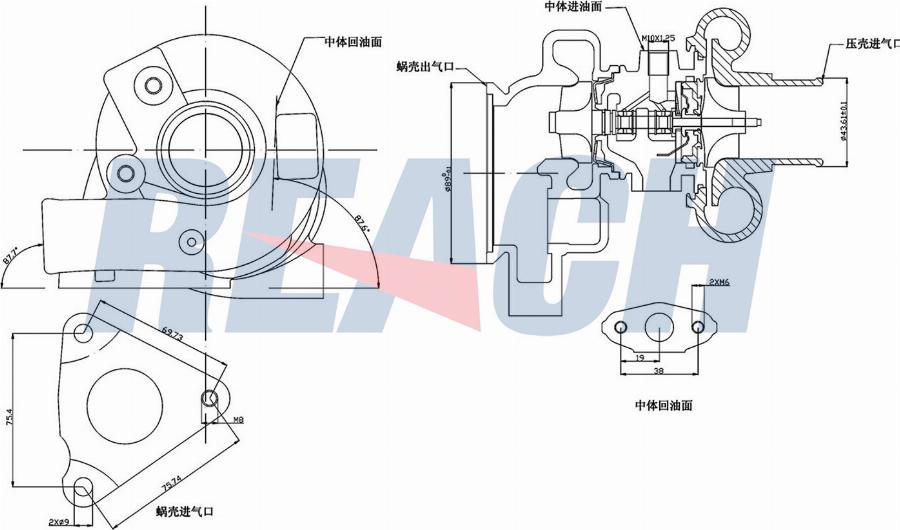 REACH 1.TI.12144 - Turbocompresseur, suralimentation cwaw.fr