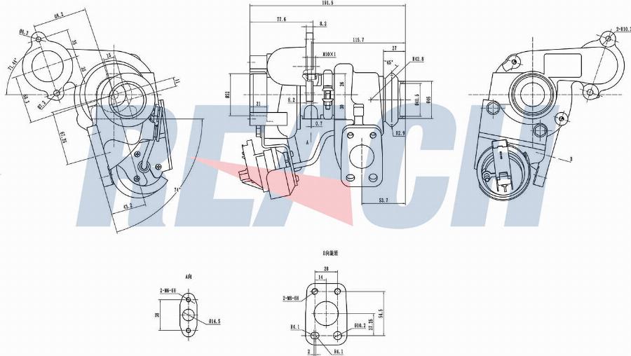 REACH 1.TI.12143 - Turbocompresseur, suralimentation cwaw.fr