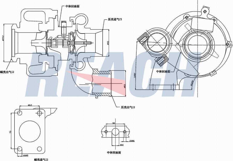 REACH 1.TI.12106 - Turbocompresseur, suralimentation cwaw.fr