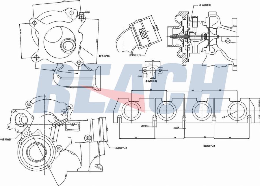 REACH 1.TI.12103 - Turbocompresseur, suralimentation cwaw.fr