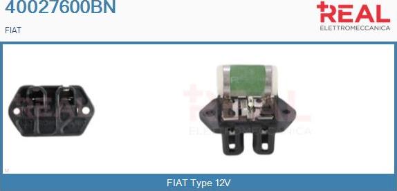 REAL 40027600BN - Résistance de série, moteur électrique-ventilateur du radiat cwaw.fr