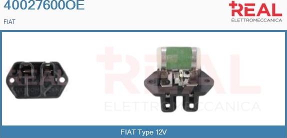 REAL 40027600OE - Résistance de série, moteur électrique-ventilateur du radiat cwaw.fr