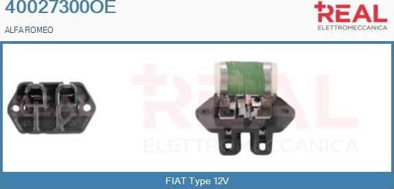 REAL 40027300OE - Résistance de série, moteur électrique-ventilateur du radiat cwaw.fr
