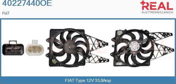 REAL 40227440OE - Moteur électrique, ventilateur pour radiateurs cwaw.fr