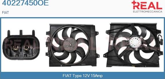 REAL 40227450OE - Moteur électrique, ventilateur pour radiateurs cwaw.fr