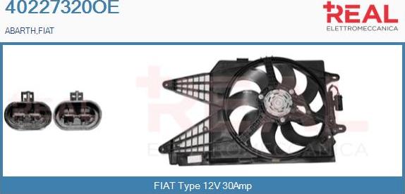 REAL 40227320OE - Moteur électrique, ventilateur pour radiateurs cwaw.fr