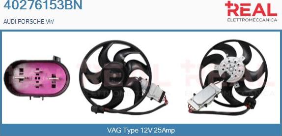 REAL 40276153BN - Ventilateur, refroidissement du moteur cwaw.fr