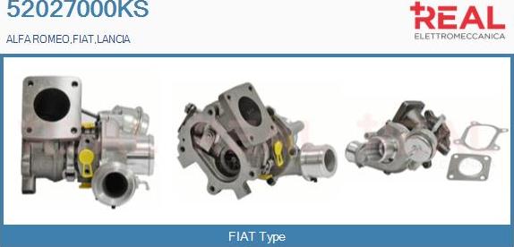 REAL 52027000KS - Turbocompresseur, suralimentation cwaw.fr