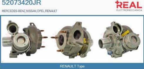 REAL 52073420JR - Turbocompresseur, suralimentation cwaw.fr