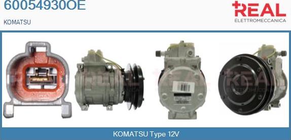 REAL 60054930OE - Compresseur, climatisation cwaw.fr