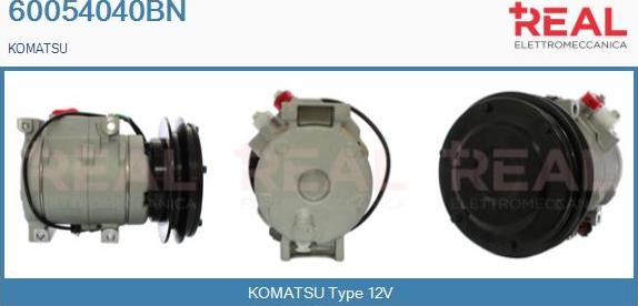 REAL 60054040BN - Compresseur, climatisation cwaw.fr