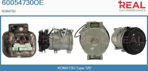 REAL 60054730OE - Compresseur, climatisation cwaw.fr