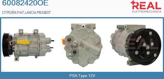 REAL 60082420OE - Compresseur, climatisation cwaw.fr
