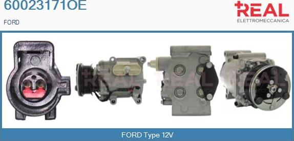 REAL 60023171OE - Compresseur, climatisation cwaw.fr