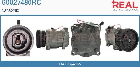 REAL 60027480RC - Compresseur, climatisation cwaw.fr
