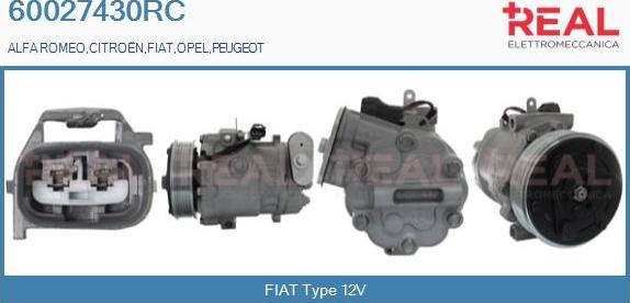 REAL 60027430RC - Compresseur, climatisation cwaw.fr