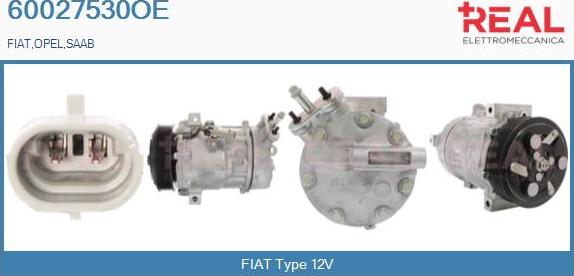 REAL 60027530OE - Compresseur, climatisation cwaw.fr