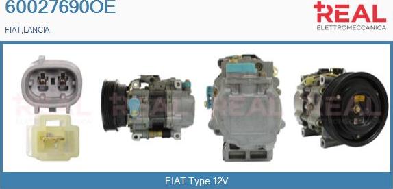 REAL 60027690OE - Compresseur, climatisation cwaw.fr