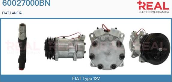 REAL 60027000BN - Compresseur, climatisation cwaw.fr