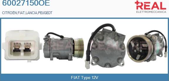 REAL 60027150OE - Compresseur, climatisation cwaw.fr