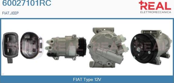 REAL 60027101RC - Compresseur, climatisation cwaw.fr