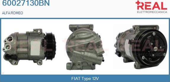 REAL 60027130BN - Compresseur, climatisation cwaw.fr