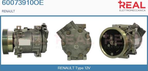 REAL 60073910OE - Compresseur, climatisation cwaw.fr