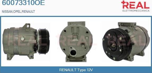 REAL 60073310OE - Compresseur, climatisation cwaw.fr