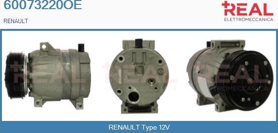 REAL 60073220OE - Compresseur, climatisation cwaw.fr