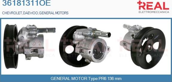 REAL 36181311OE - Pompe hydraulique, direction cwaw.fr