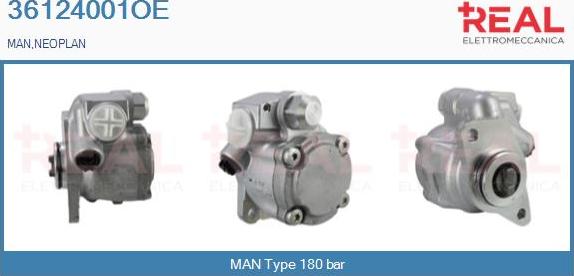 REAL 36124001OE - Pompe hydraulique, direction cwaw.fr