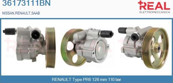 REAL 36173111BN - Pompe hydraulique, direction cwaw.fr