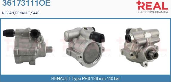 REAL 36173111OE - Pompe hydraulique, direction cwaw.fr