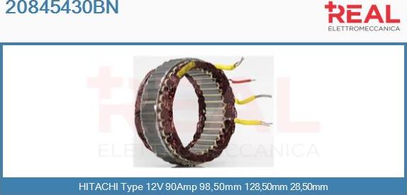 REAL 20845430BN - Stator, alternateur cwaw.fr