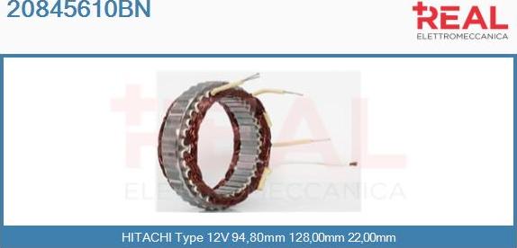 REAL 20845610BN - Stator, alternateur cwaw.fr