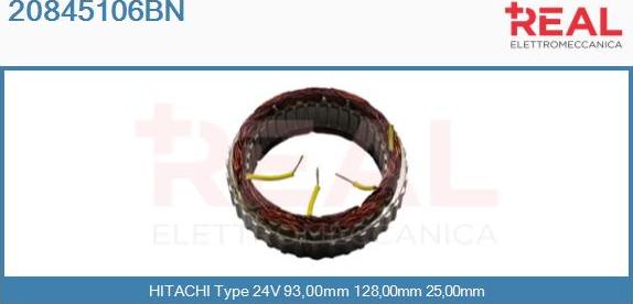 REAL 20845106BN - Stator, alternateur cwaw.fr