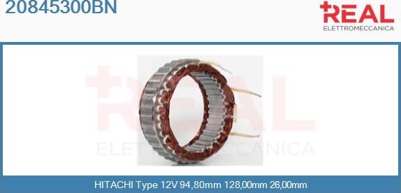 REAL 20845300BN - Stator, alternateur cwaw.fr