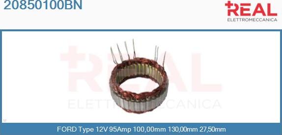 REAL 20850100BN - Stator, alternateur cwaw.fr