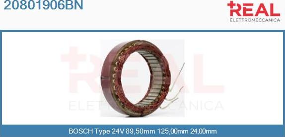 REAL 20801906BN - Stator, alternateur cwaw.fr