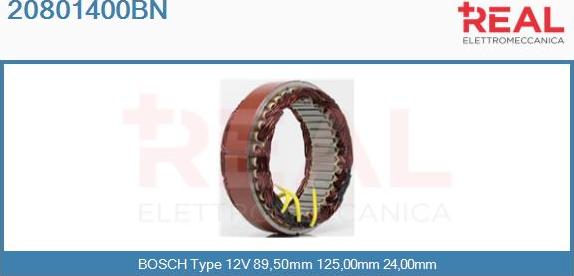 REAL 20801400BN - Stator, alternateur cwaw.fr