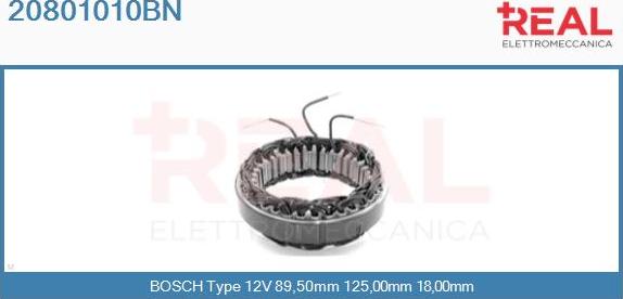 REAL 20801010BN - Stator, alternateur cwaw.fr