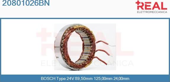 REAL 20801026BN - Stator, alternateur cwaw.fr