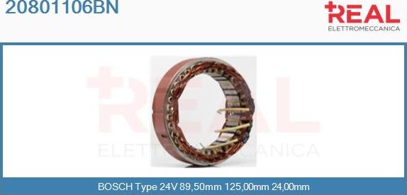 REAL 20801106BN - Stator, alternateur cwaw.fr