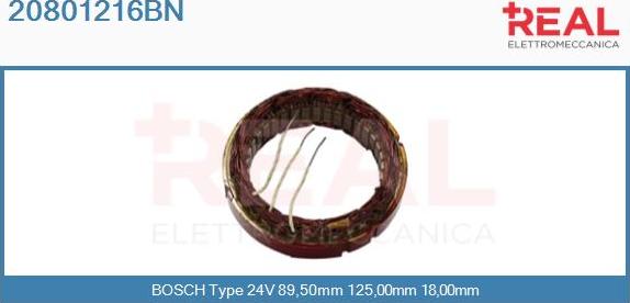 REAL 20801216BN - Stator, alternateur cwaw.fr