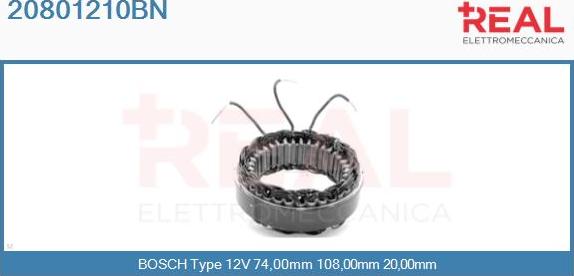 REAL 20801210BN - Stator, alternateur cwaw.fr