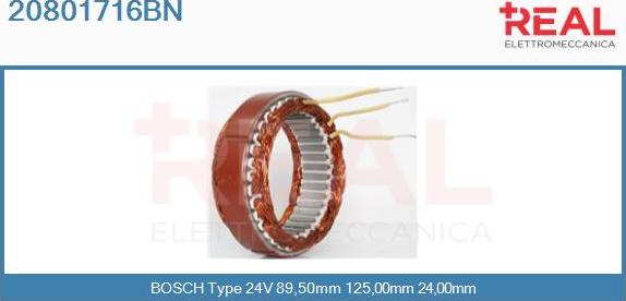 REAL 20801716BN - Stator, alternateur cwaw.fr