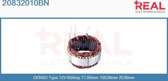 REAL 20832010BN - Stator, alternateur cwaw.fr