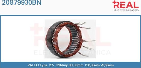 REAL 20879930BN - Stator, alternateur cwaw.fr